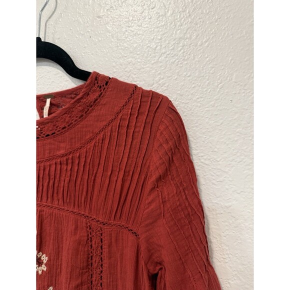 Free People Women’s Perfectly Victorian Floral Embroidered Mini Dress Size S - Picture 4 of 4